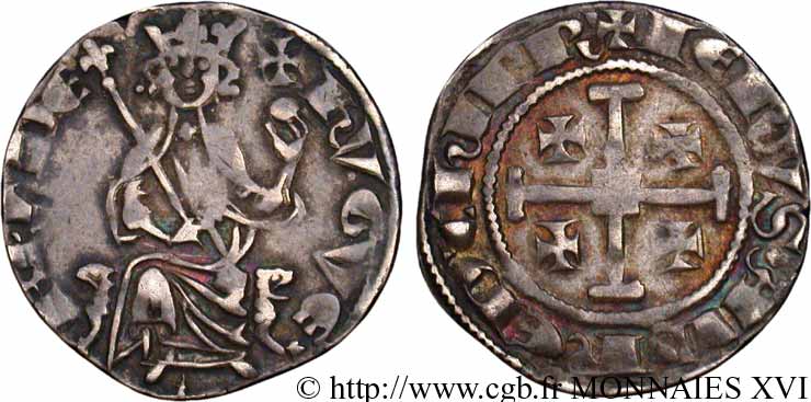 KINGDOM OF CYPRUS - HUGUES IV OF LUSIGNAN Gros SS