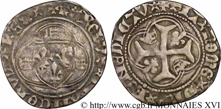 CHARLES VII  THE WELL SERVED  Blanc à la couronne n.d. Saint-Pourçain XF