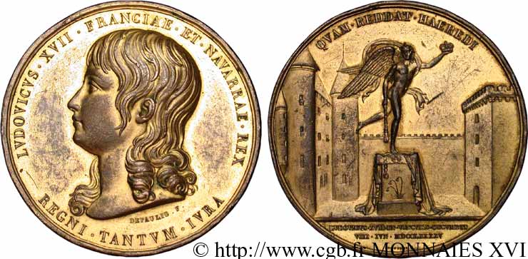 LOUIS XVII Médaille de l’accession au trône de Louis XVII le 21 janvier 1793 VZ
