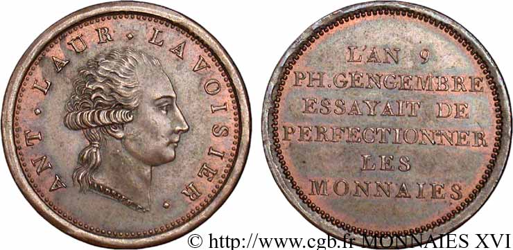 Essai au module de 2 francs de Lavoisier par Gengembre 1801  VG.906  EBC 