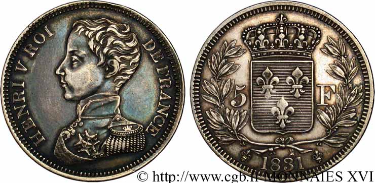 5 francs 1831  VG.2690  SS 