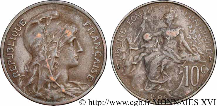 10 centimes Dupuis 1905 Paris F.136/14 TB 