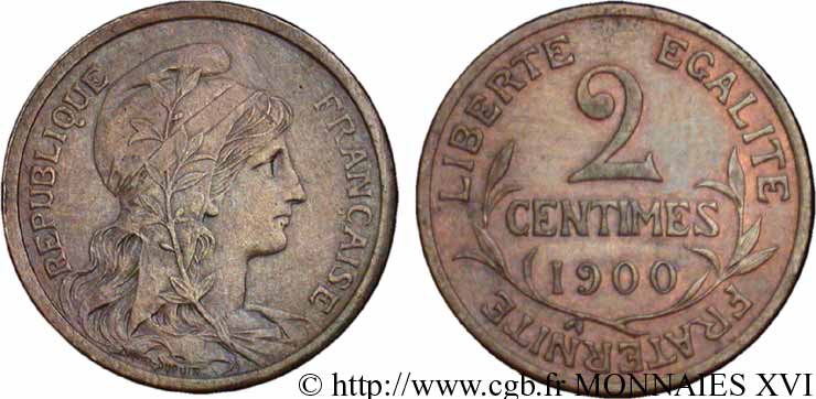 2 centimes Dupuis 1900 Paris F.110/4 VZ 