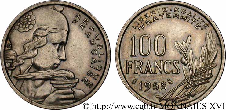 100 francs Cochet 1958 Paris F.450/13 SUP 