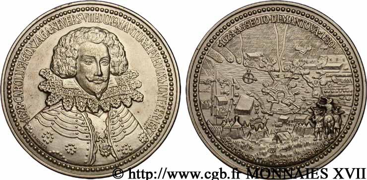 ARDENNES - PRINCIPALITY OF ARCHES-CHARLEVILLE - CHARLES I GONZAGA Médaille moderne MS