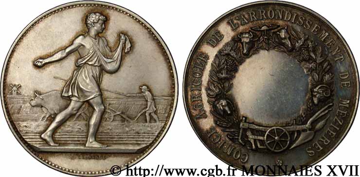 AGRICULTURAL, HORTICULTURAL, FISHING AND HUNTING SOCIETIES Médaille de comice agricole AU