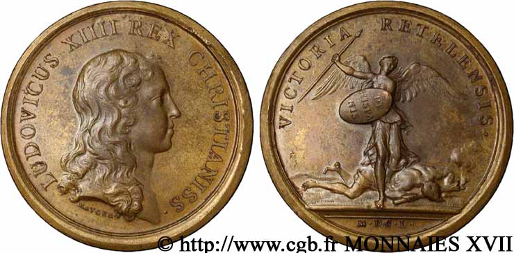 ARDENNES - LE RETHÉLOIS Médaille de la bataille de Rethel par Mauger AU