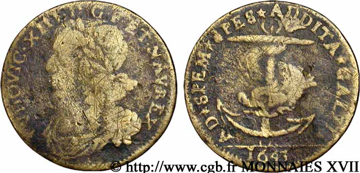 ARDENNES - FABRIQUE DE JETONS DE SEDAN Jeton LOUIS XIII VG