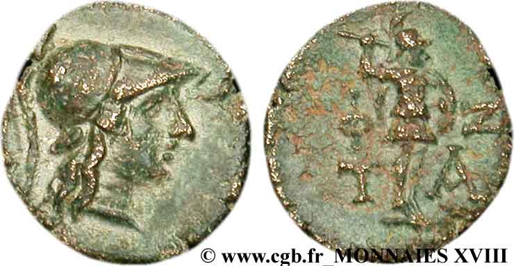 AIOLIS - TEMNOS Bronze, (PB, Æ 15) AU