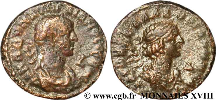 AURELIAN and VABALLATHUS Tétradrachme, (MB, Æ 21) AU