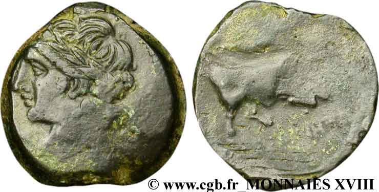 MASSALIA - MARSEILLE Bronze lourd au taureau (hémilitron), (MB, Æ 24) XF