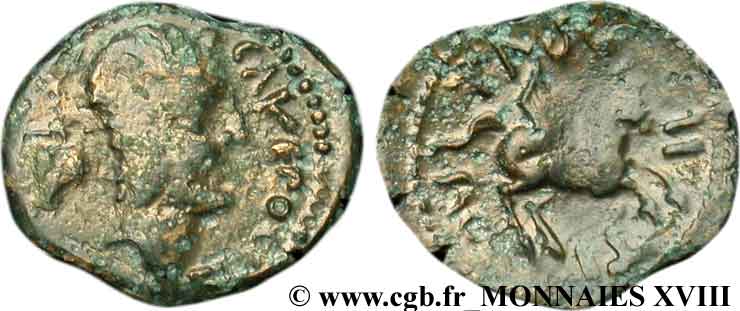 GALLIA - CARNUTES (Regione della Beauce) Bronze TASGIITIOS VF/XF