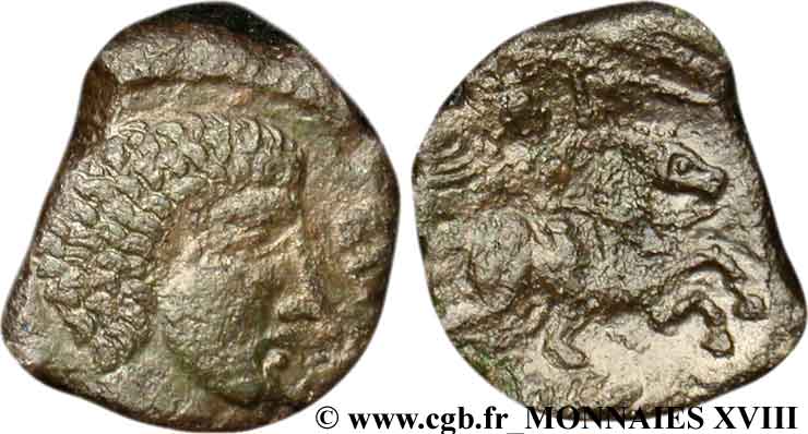 GALLIA - AULERCI EBUROVICES (Regione d Evreux) Bronze EPPVDVNO BRANO au cavalier AU