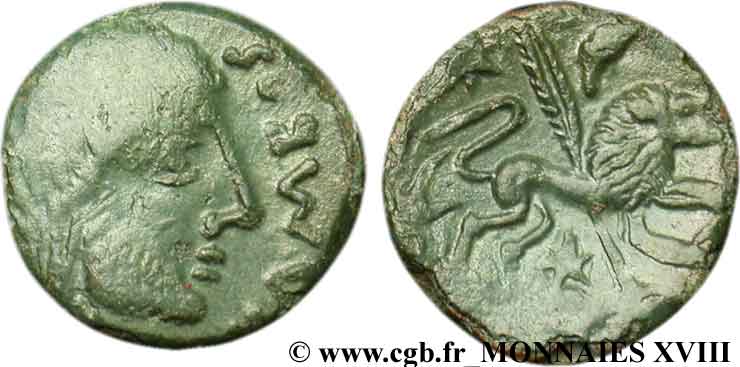 LEXOVII (Area of Lisieux) Bronze CISIAMBOS au lion q.SPL/BB