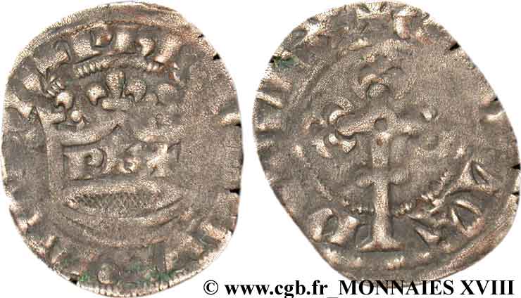 PHILIPP VI OF VALOIS Double tournois, 2e type n.d.  fSS