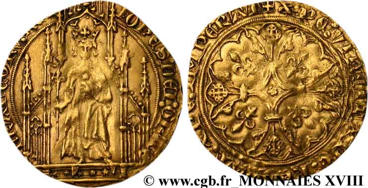 GIOVANNI II  THE GOOD  Royal d or n.d.  XF