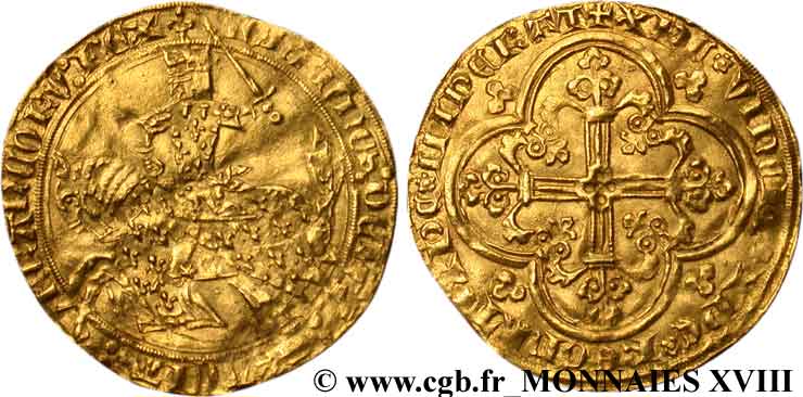 GIOVANNI II  THE GOOD  Franc à cheval 5/12/1360  XF
