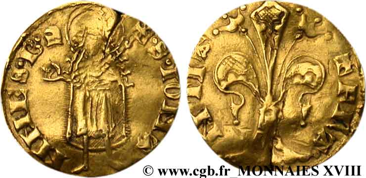 JEAN II LE BON Florin d or c. 1340-1370 Montpellier ou Toulouse TB+