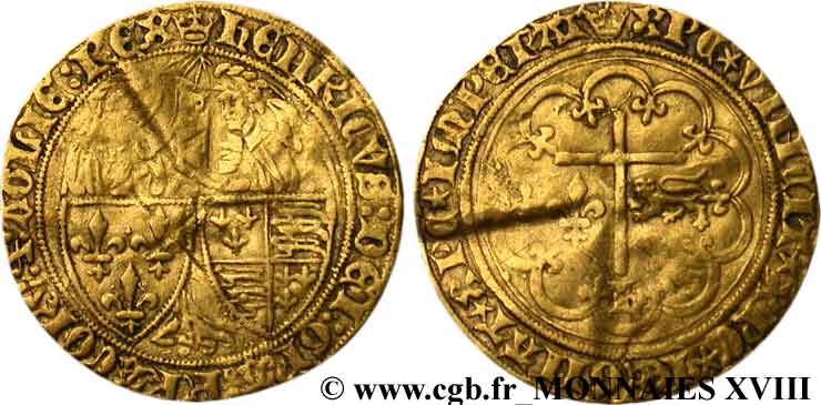 HENRY VI OF LANCASTER Salut d or 6/09/1422 Paris SS