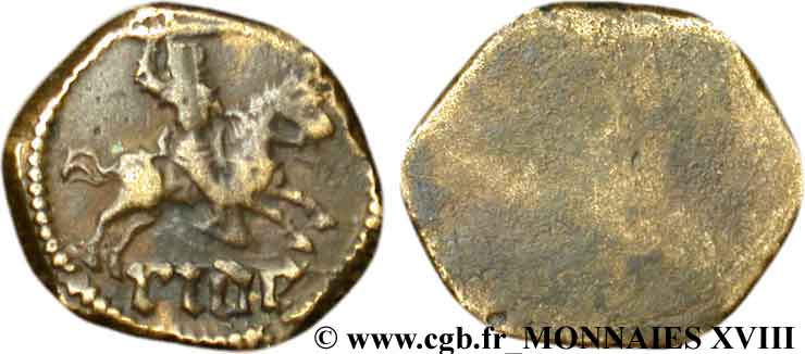 BURGUNDIAN NETHERLANDS - MONETARY WEIGHTS Poids monétaire pour le cavalier ou “rider” (or) n.d.  XF