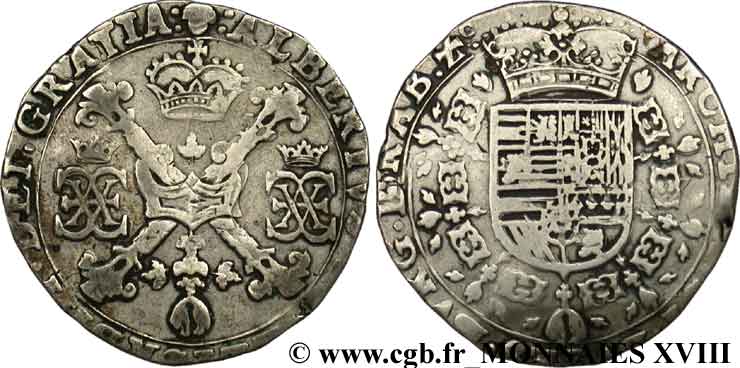 SPANISH NETHERLANDS - BRABANT - DUCHY OF BRABANT - ALBERT AND ISABELLA Patagon n.d. Bruxelles XF