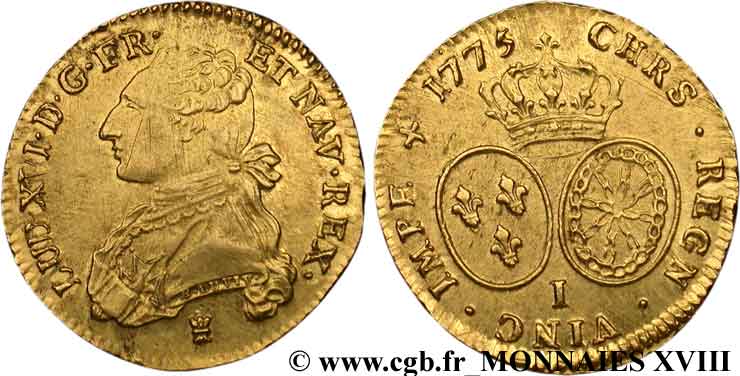 LOUIS XVI Double louis d’or aux écus ovales 1775 Limoges q.SPL/SPL