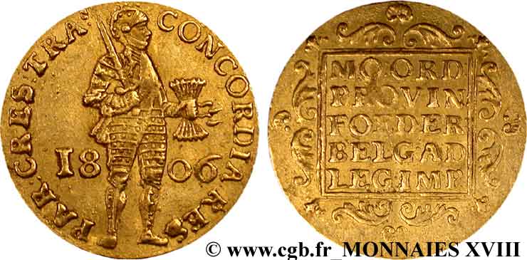 Ducat d or, 1er type 1806 Utrecht VG.1531  TTB 
