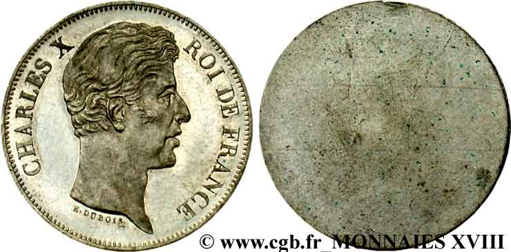 Épreuve uniface d avers de 40 francs par Dubois n.d. Paris VG.2566  AU 