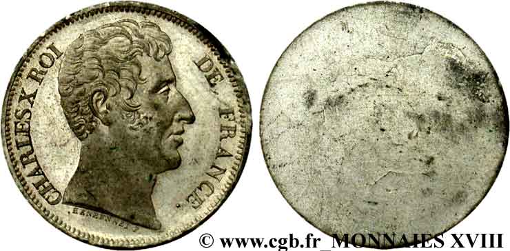 Epreuve uniface d avers de 40 francs par Henrionnet n.d. Paris VG.2569  AU 