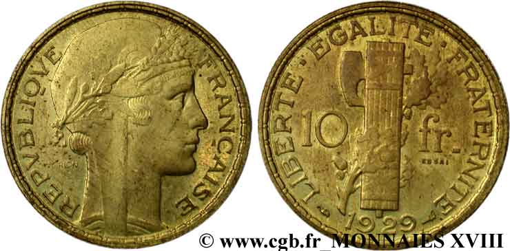 Essai de 10 francs par Morlon 1929 Paris VG.5231  VZ 