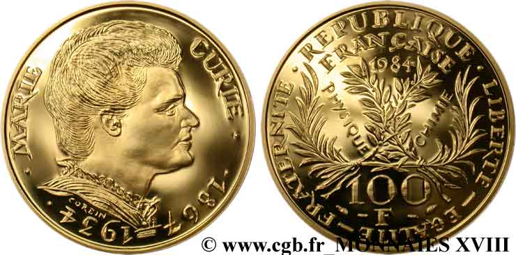 100 francs or Marie Curie 1984  F.1600 1 MS 