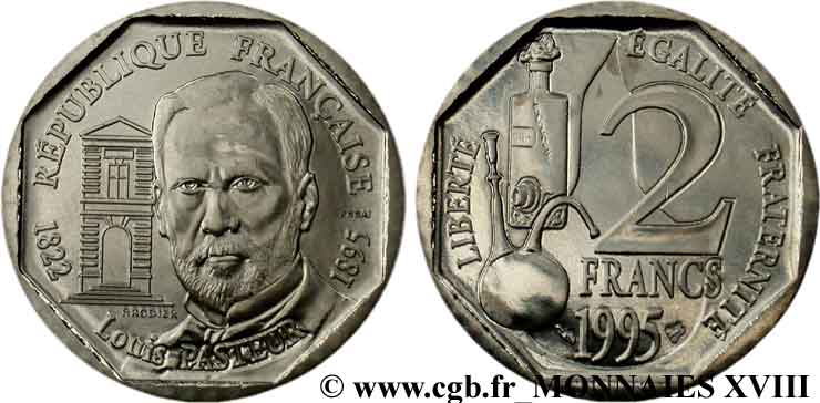 Essai de 2 francs Louis Pasteur 1995  F.274/1 FDC 