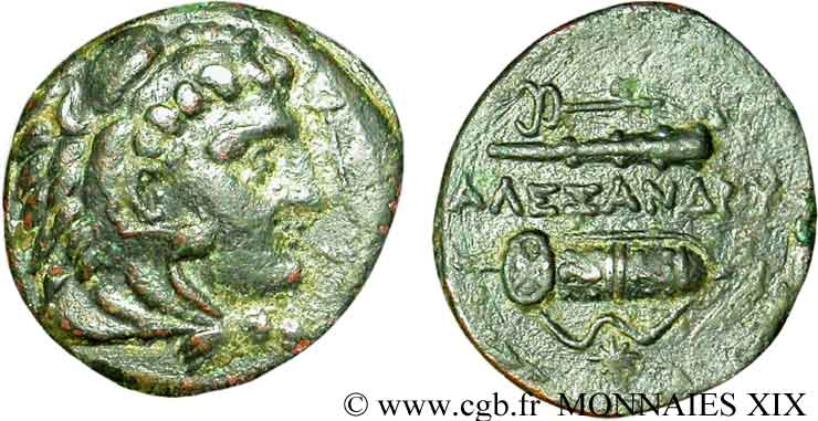 MACEDONIA - REINO DE MACEDONIA - FELIPE III ARRIDAIOS Unité de bronze, (MB, Æ 21) MBC+