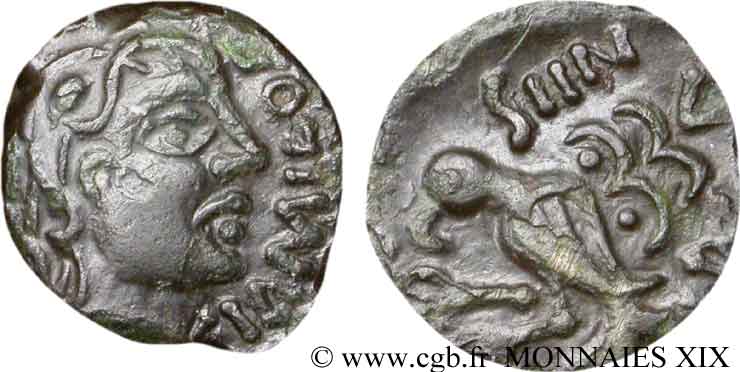 GALLIEN - SENONES (Region die Sens) Bronze GIAMILOS/SIINV à l’oiseau fVZ