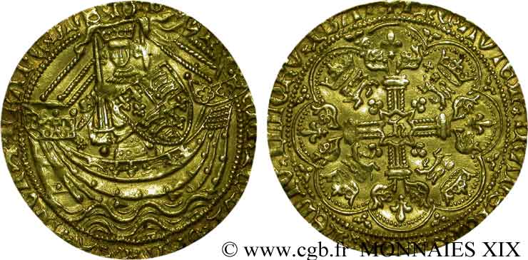 ENGLAND - KINGDOM OF ENGLAND - HENRY V Noble d or, classe D XF