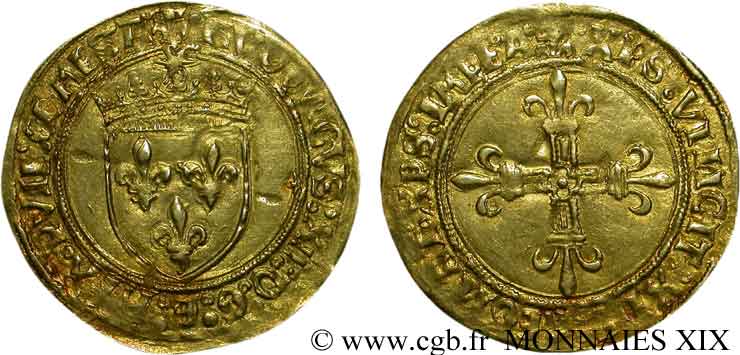 LOUIS XII  Écu d or au soleil de Provence 25/04/1498 Aix-en-Provence SS