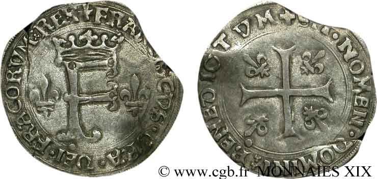 FRANÇOIS IER LE RESTAURATEUR DES LETTRES Dizain franciscus, 1er type 21/07/1519 Rouen TB+