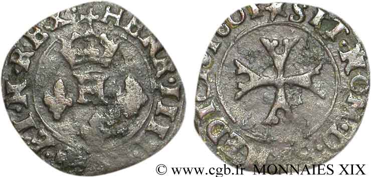 HENRI IV LE GRAND Liard à l H couronnée, 4e type (à la croix échancrée) 1601 Chambéry TB+