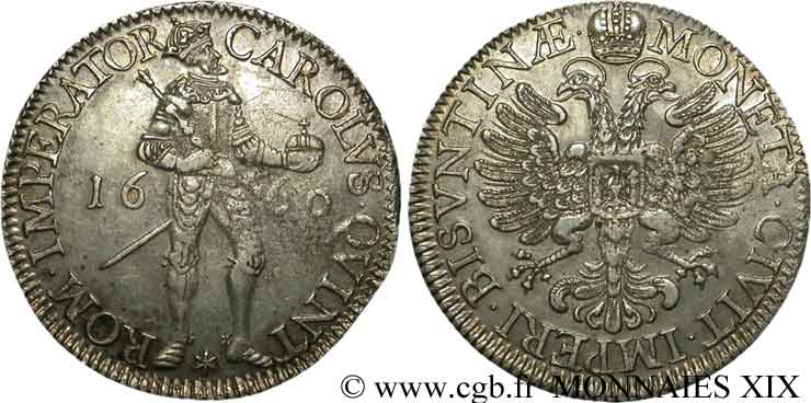 TOWN OF BESANCON - COINAGE STRUCK IN THE NAME OF CHARLES V Daldre AU