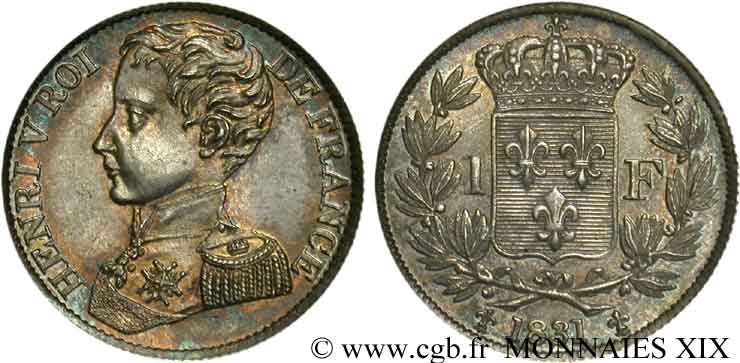 1 franc 1831  VG.2705  VZ 