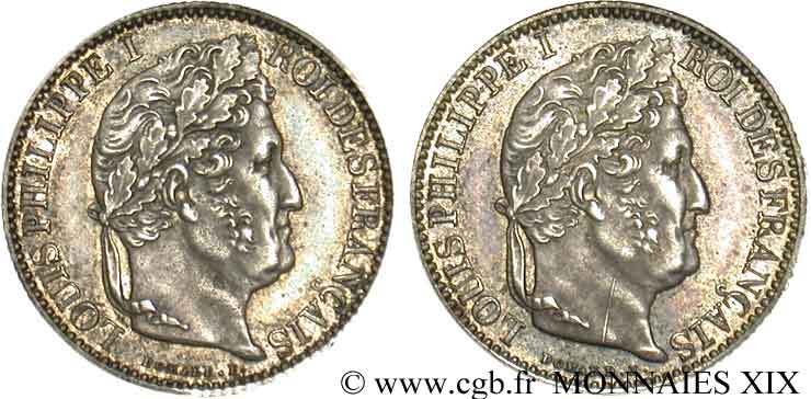 1/2 franc ou 50 centimes Louis-Philippe n.d.  F.182-183/ var. AU 