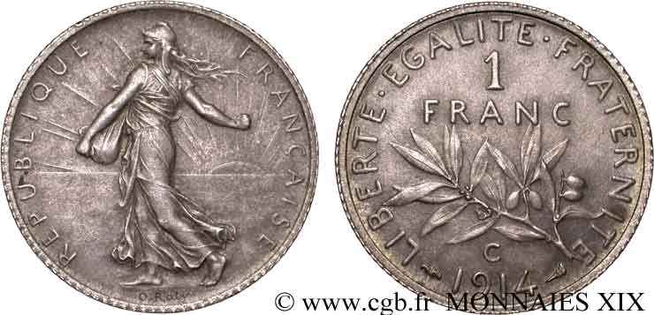 1 franc Semeuse 1914 Castelsarrasin F.217/20 AU 