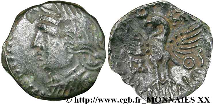 GALLIA - BITURIGES CUBI (Regione di Bourges) Bronze VANDIINOS XF/AU