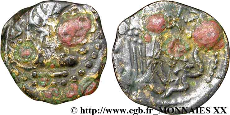 GALLIA - CARNUTES (Regione della Beauce) Bronze LA “à l’aigle et au serpent” q.BB