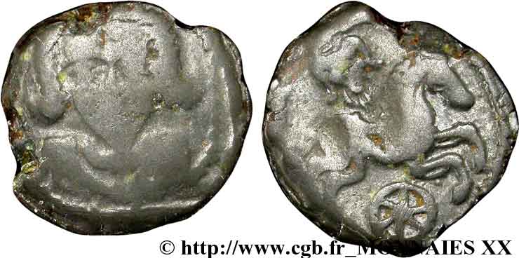 LEXOVII (Area of Lisieux) Bronze au personnage de face q.BB/BB