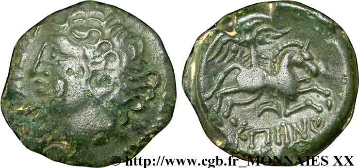 GALLIA BELGICA - MELDI (Area of Meaux) Bronze EPENOS XF/AU
