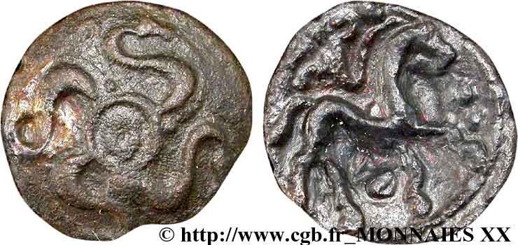 GALLIEN - BELGICA - AMBIANI (Region die Amiens) Bronze au swastika SS/fVZ