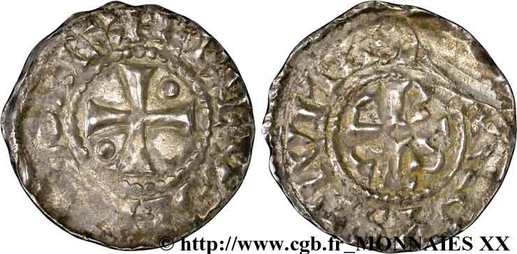HUGH CAPET Denier c. 987-996 Beauvais AU