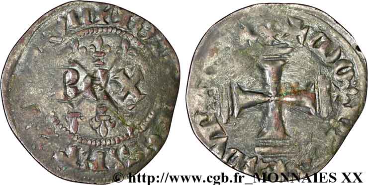 GIOVANNI II  THE GOOD  Double tournois, 4e type 16/01/1356  q.SPL
