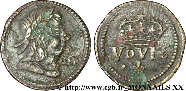 LOUIS XIV LE GRAND OU LE ROI SOLEIL Poids monétaire pour le louis de Louis XIV n.d.  TTB